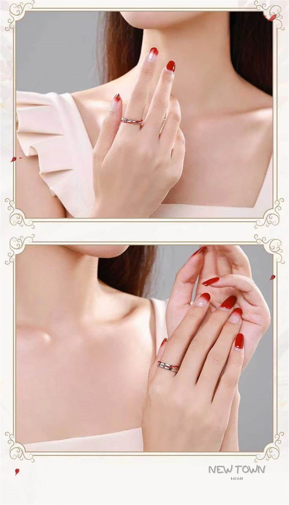 Heaven Official's Blessing Huacheng and Xielian 925 Sterling Silver Collectible Rings