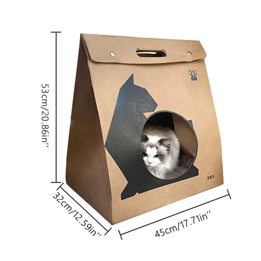 Tapis à gratter pour chat en carton