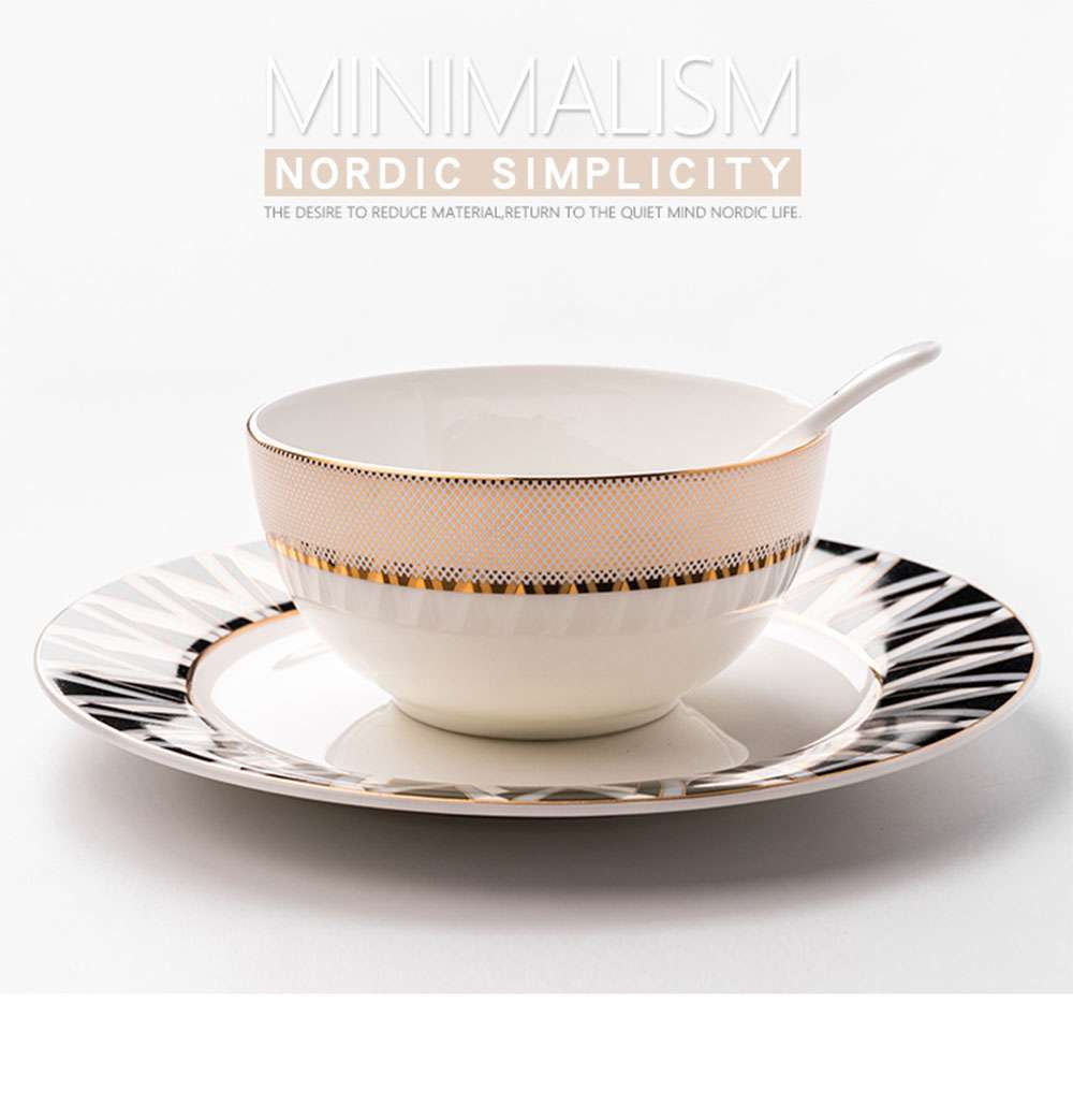 Luxury cup and saucer cutlery set