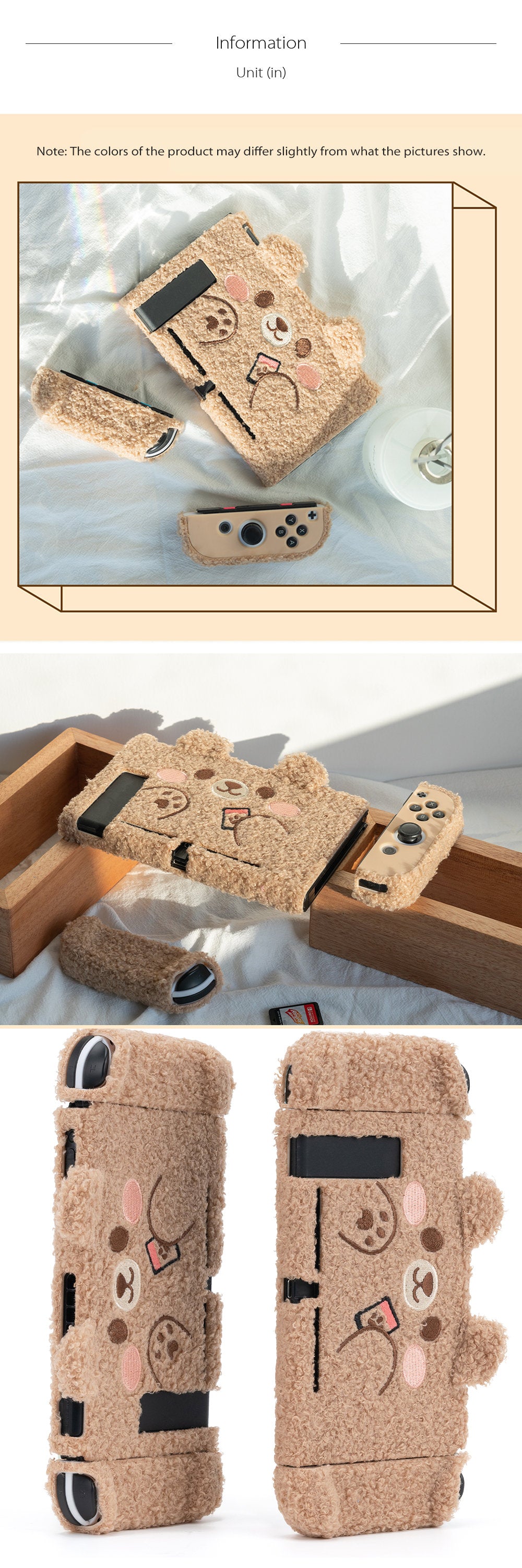 Étui de protection Nintendo Switch en peluche