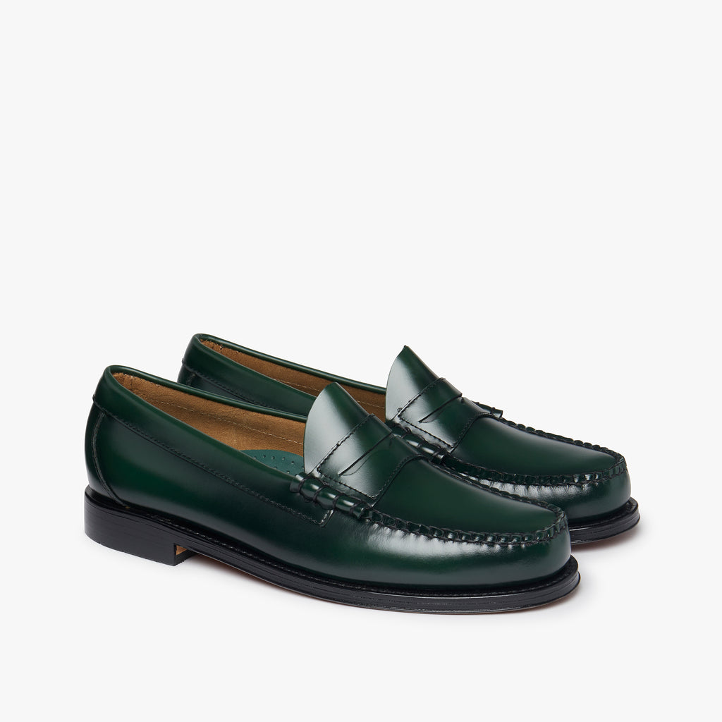 Mens Green Leather Loafers | Green Leather Loafers – G.H.BASS