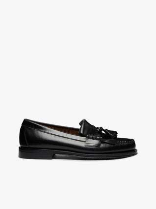 Mens Black Leather Tassel Loafers | Weejuns Larkin â€“ G.H.BASS