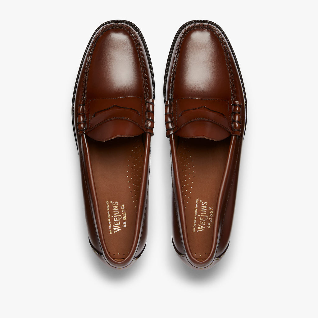 Mens Brown Leather Penny Loafers | Brown Leather Loafers – G.H.BASS