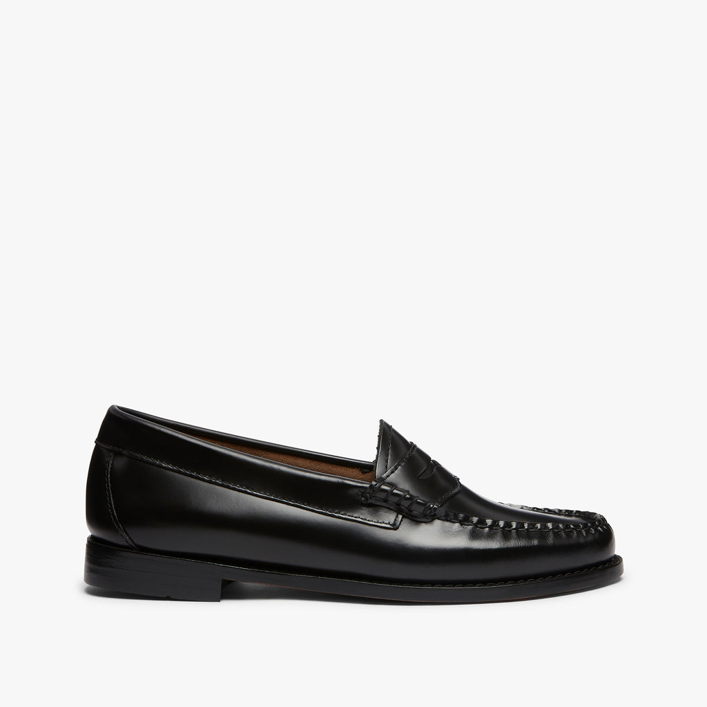 Black Penny Loafers Womens | Black Leather Penny Loafers Womens – G.H.BASS