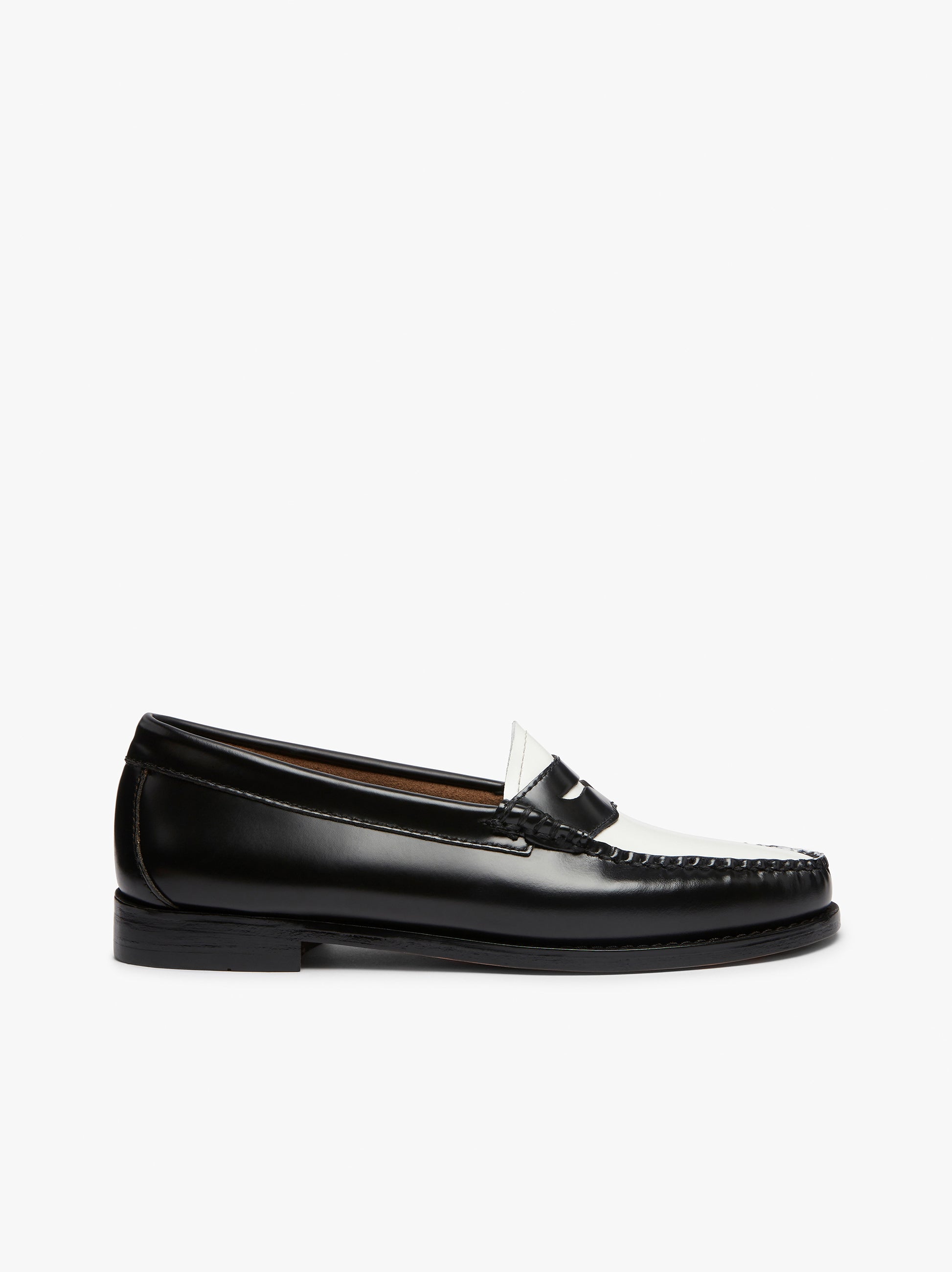 Black And White Penny Loafers Womens | Black And White Loafers – G.H.BASS