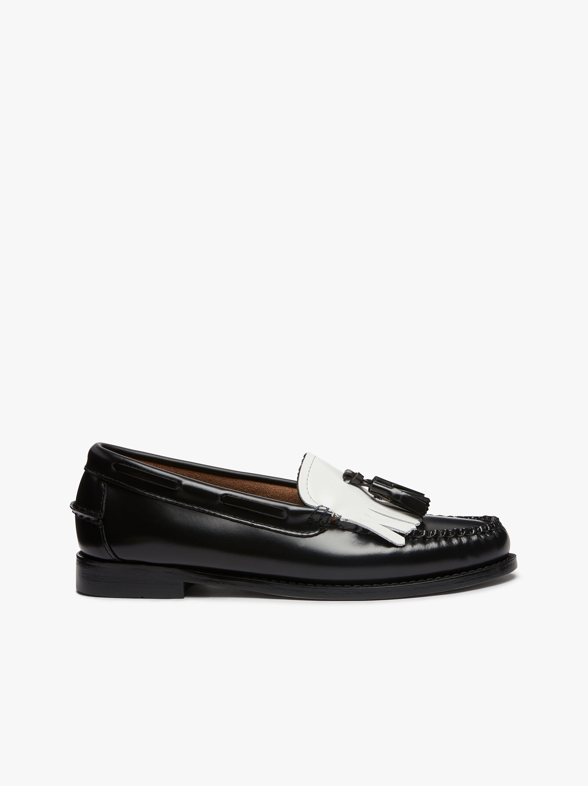 Black And White Tassel Loafers | Womens Loafers – G.H.BASS