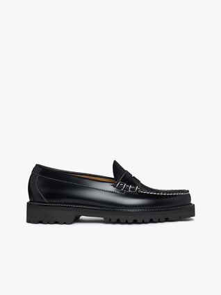 Black Leather Loafer Shoes Mens | Bass Weejuns Larson – G.H.BASS
