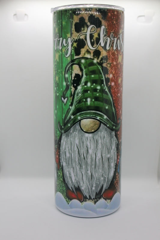 Gnome Hoppy Easter Teal 20oz Insulated Tumbler