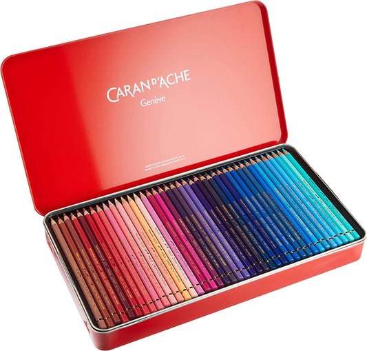 Lapices Color Caran D'ache Luminance Caja Madera C/84 Piezas – El Pensar