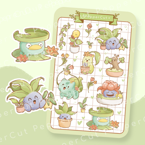 Pokemon Kyoto Sticker Sheet – Pika Dude