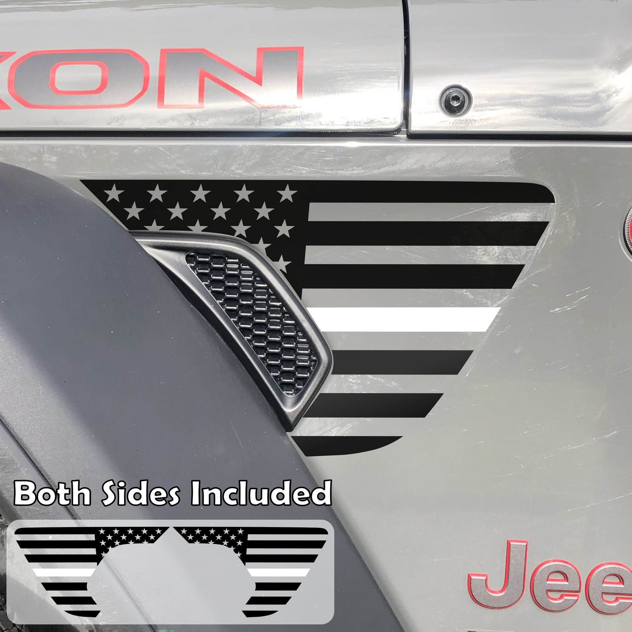 American Flag Fender Vent Decal Pair - First Responders Thin Line – TTF  Creative