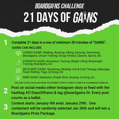 21 Days Of Gains New Year Fitness Challenge 