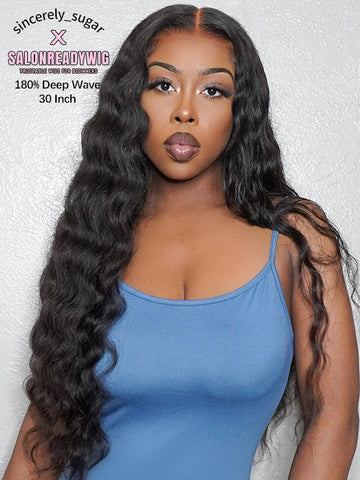 Wear & Go 6x4 HD Lace Loose Deep Glueless Wig | Pre-bleached Knots