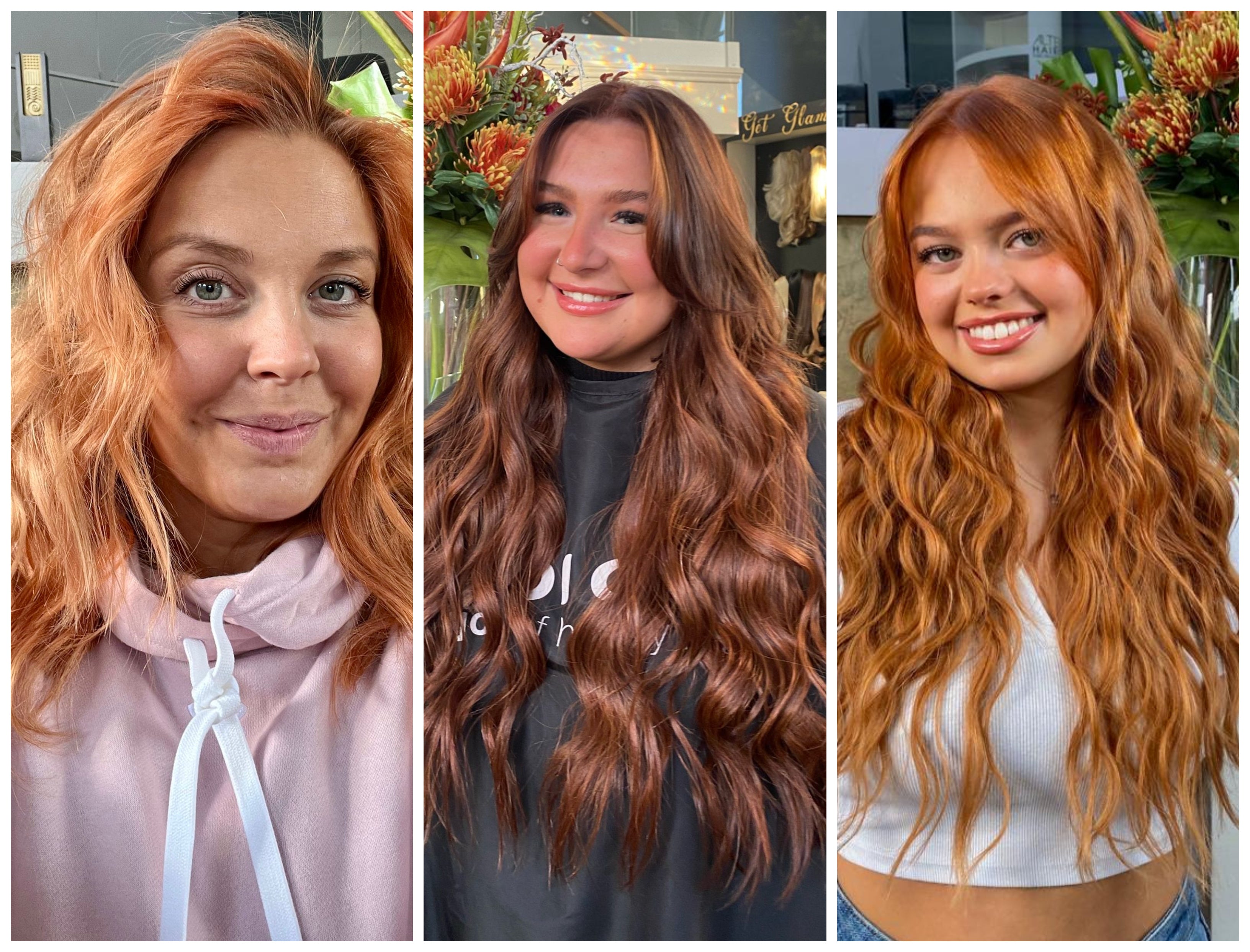 Trending copper hair tones 
