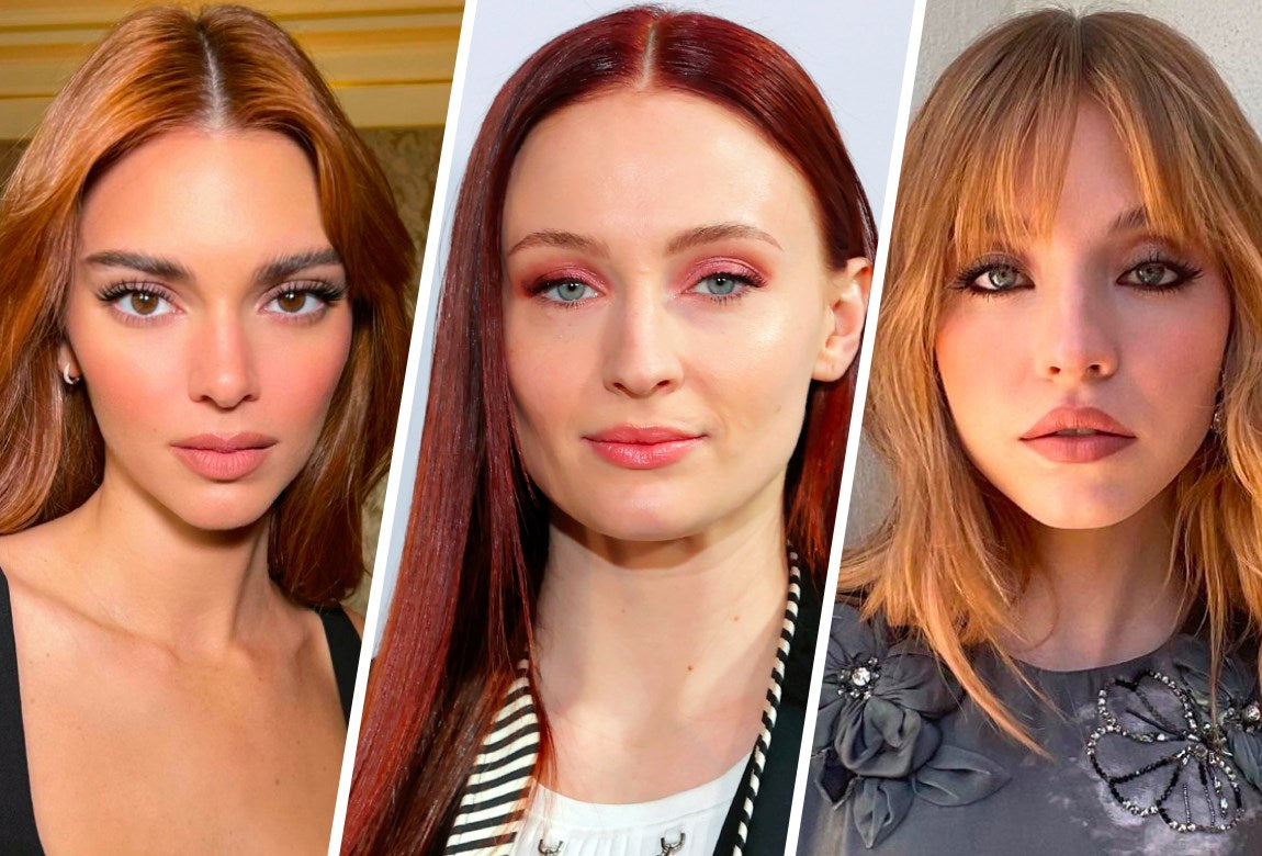 Trending copper hair seen on celebrities  