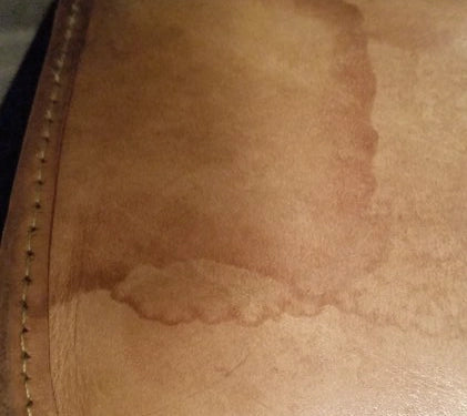 leather water marks