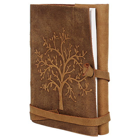 A5 Leather Journal notebook for Men and Women with Pen - Brilliant