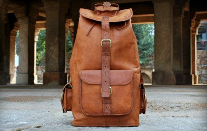 leather backpack for men