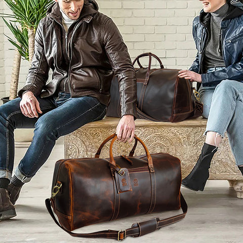 Genuine Leather bags women men college wholesale premium best rustic town