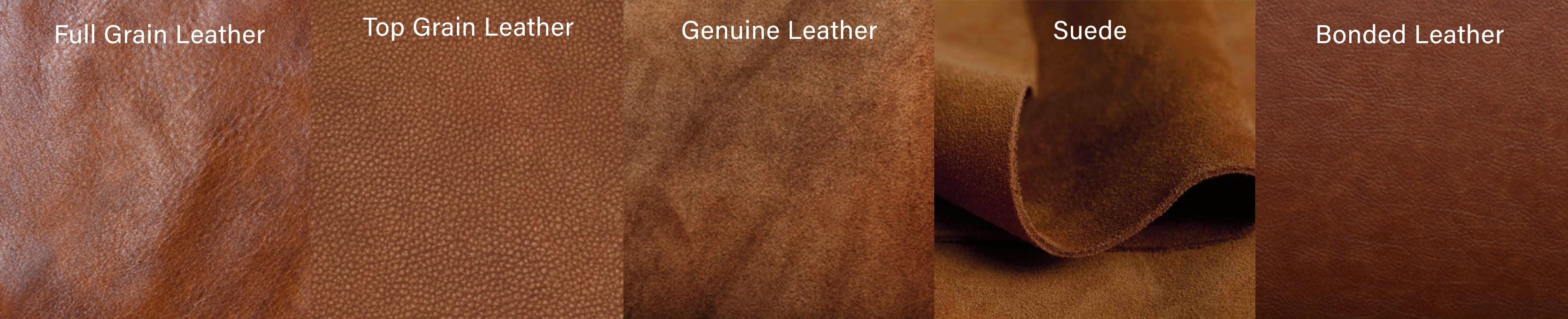 different type of leather