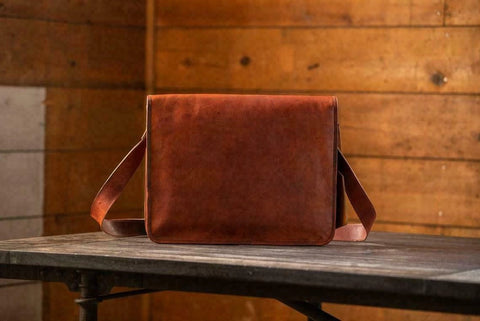 leather messenger bag