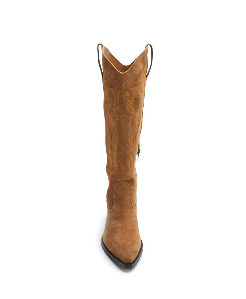 suede tan cowboy boots