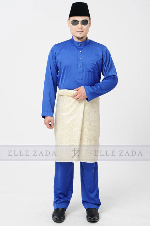 Baju Melayu Champion 2017 Royal Blue Elle Zada