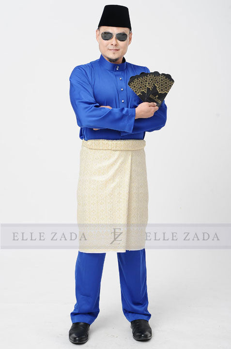  Baju  Melayu  Champion 2019 Royal Blue ELLE ZADA