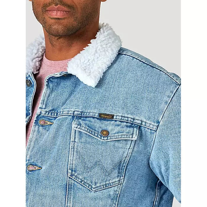 WRANGLER MENS SHERPA LINED ANTIQUE WASH JEAN JACKET – Bridle Path Tack Shop