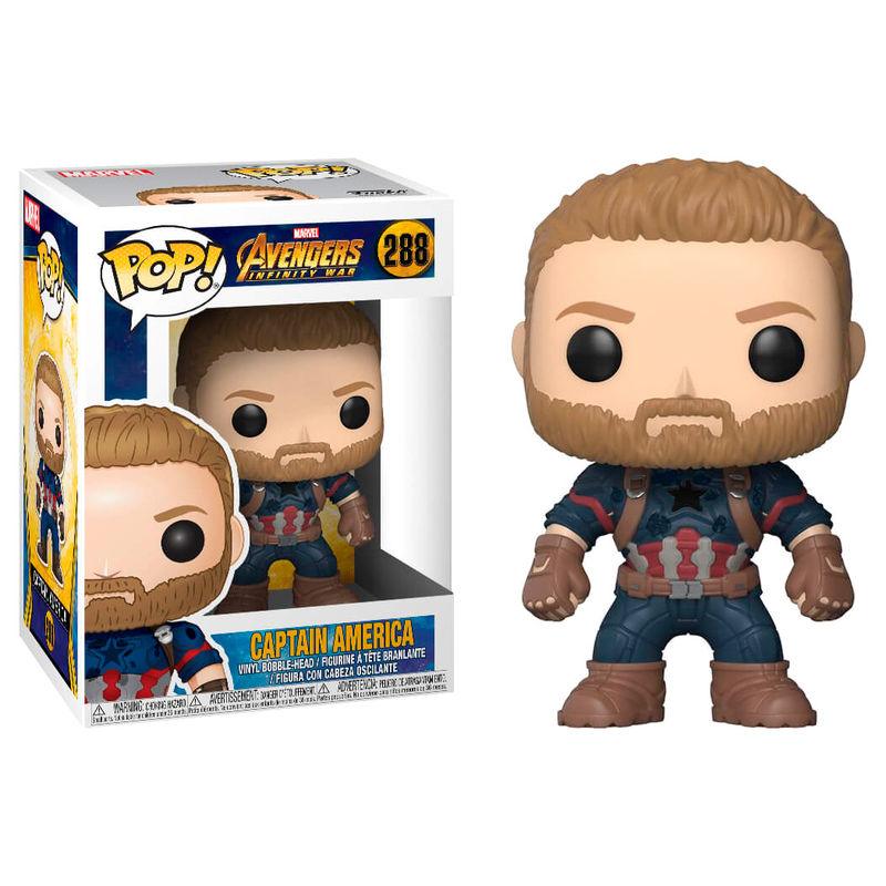 Funko Pop! The Avengers Captain America Exclusive Figure / Enamel Pin #1290