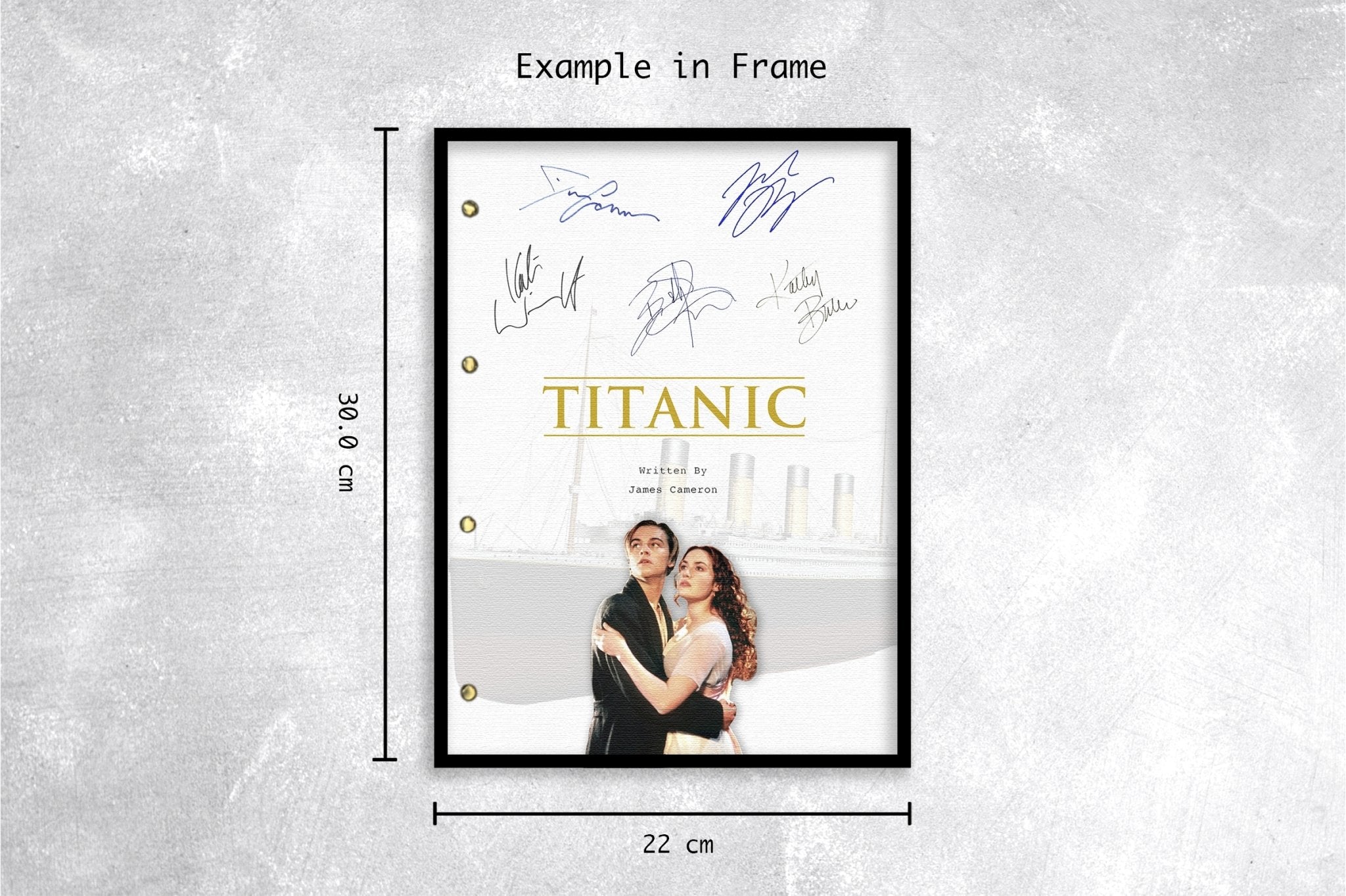 Titanic Script Screenplay of Film - Signed (Reprints) – Filmmania Gifts