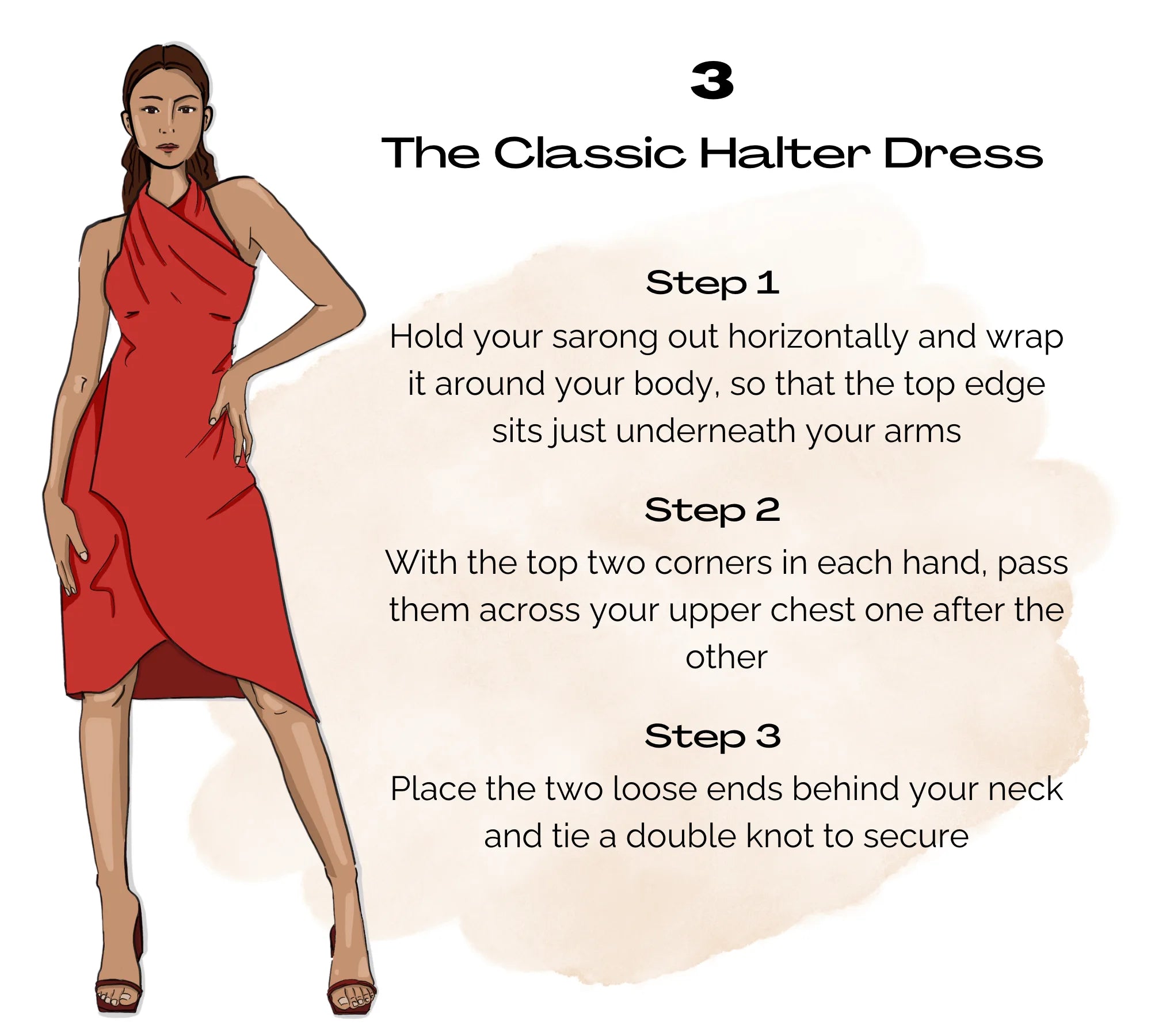 Sarong style 3: The classic halter dress
