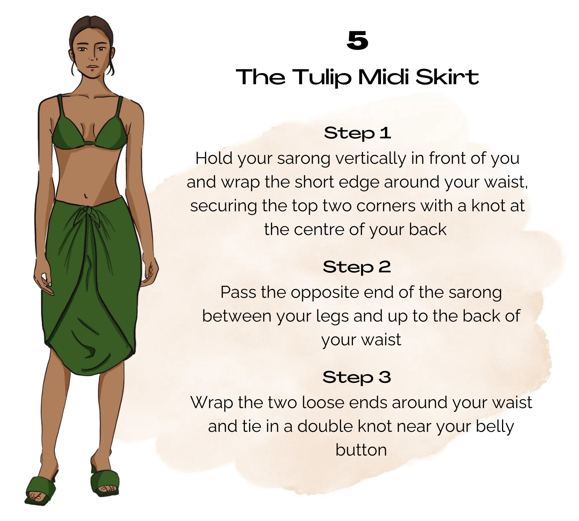 Sarong style 5: The tulip skirt