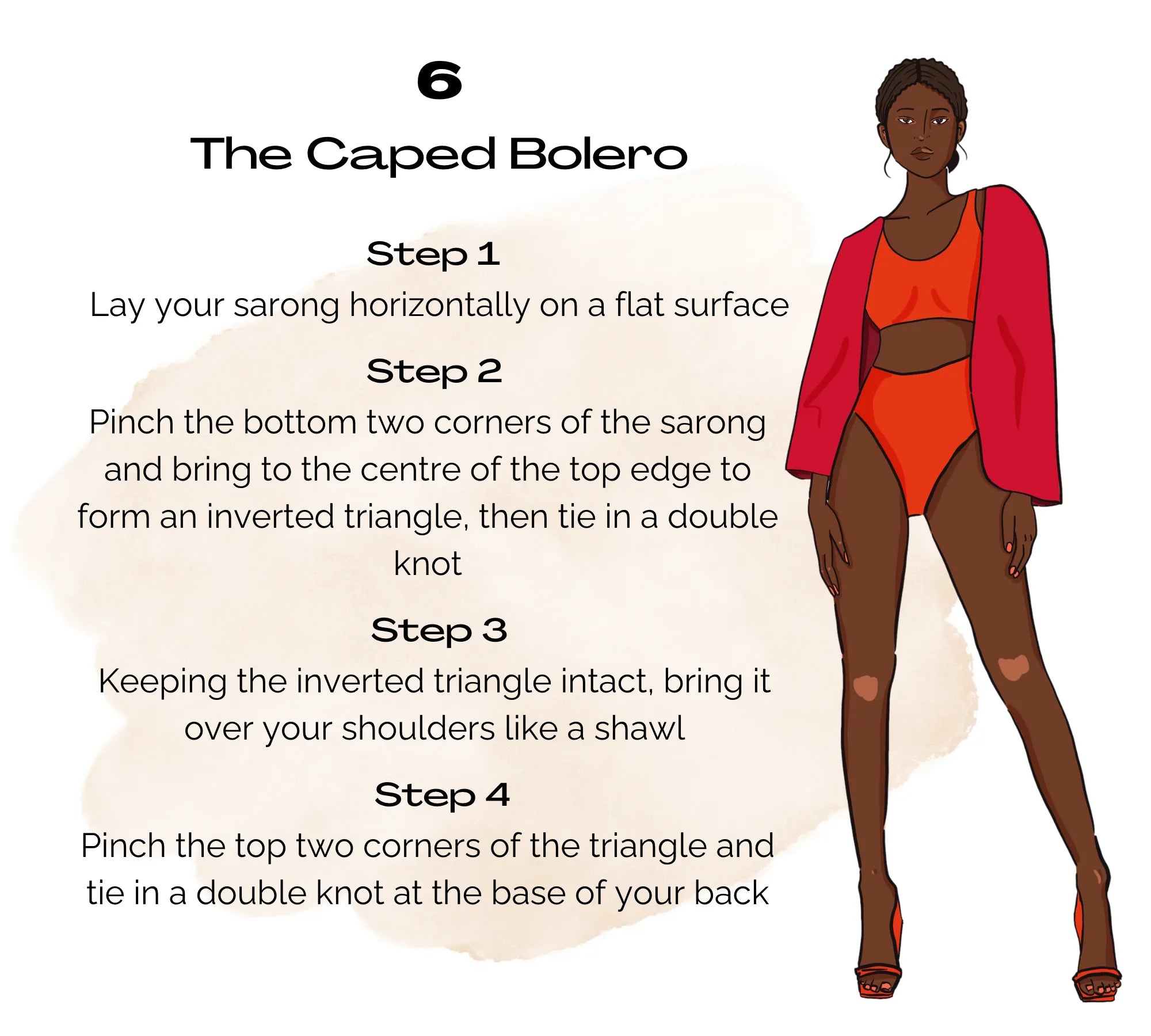 Sarong style 6: The caped bolero