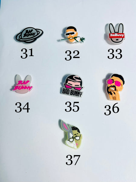 bad bunny 6 croc charms *mystery pack*