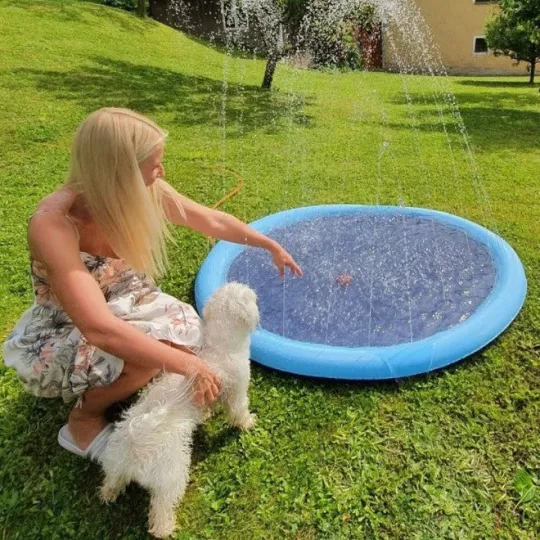 Pet Sprinkler Pad, Water Spray Pad, Inflatable Swimming Pool