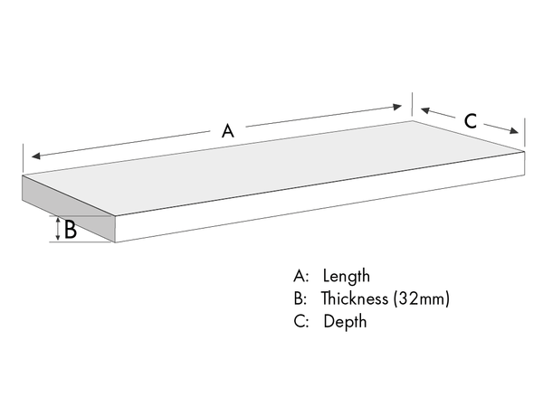 Size Guide - Sink Shelf