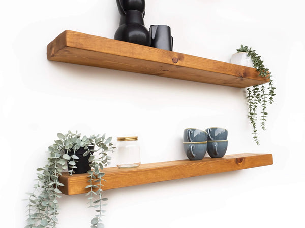 wooden shelf