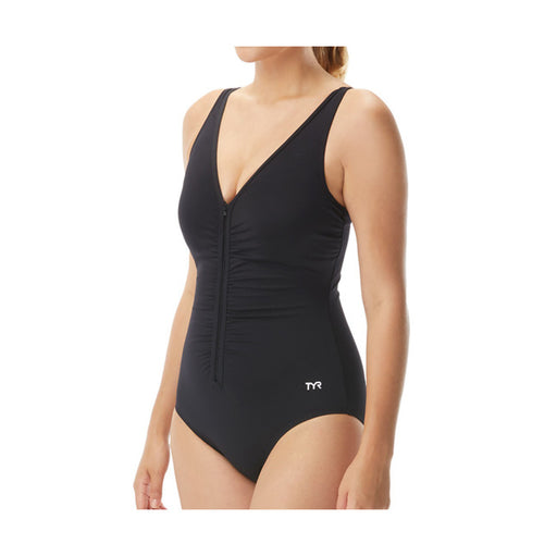 Women's Aquashape Navy Clasp Back Aqua Bra Swimsuit Top – Dolfin Swimwear