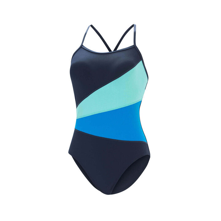 Aquashape Women's Moderate Color Block One Piece Swimsuit — Swim2000 ...