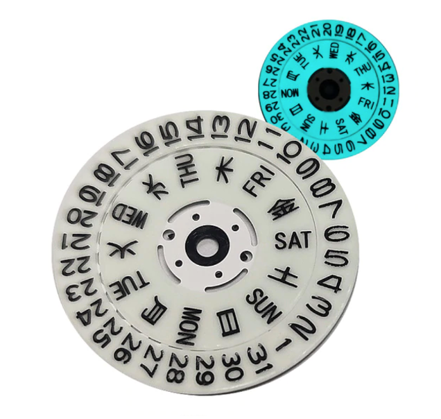 BGW9 Full Luminous Date Disc for Seiko Mod | WR Accessories – WR Accessories