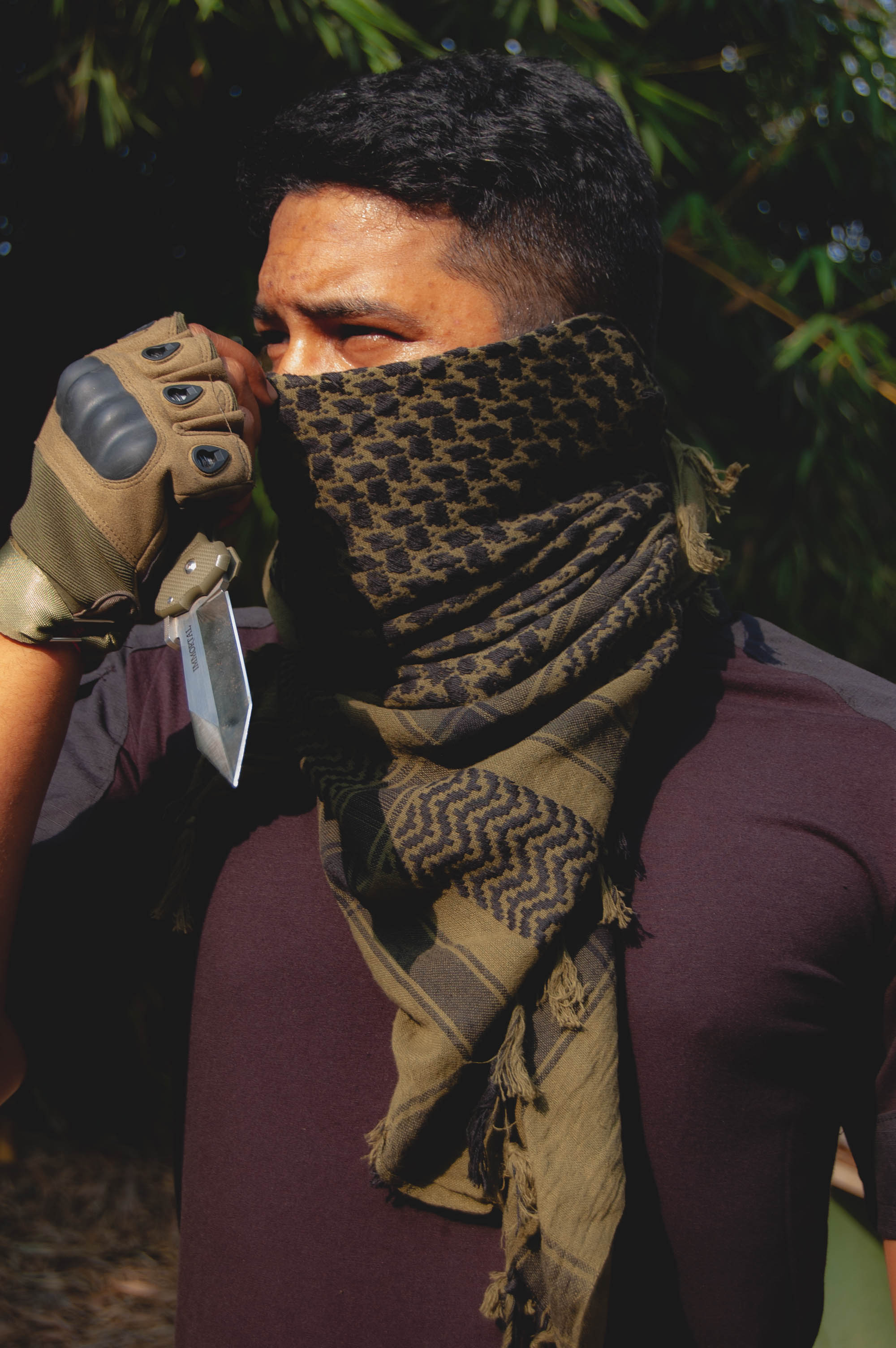 100% Cotton Multifunction Tactical Desert Skull Head Scarf Shemagh