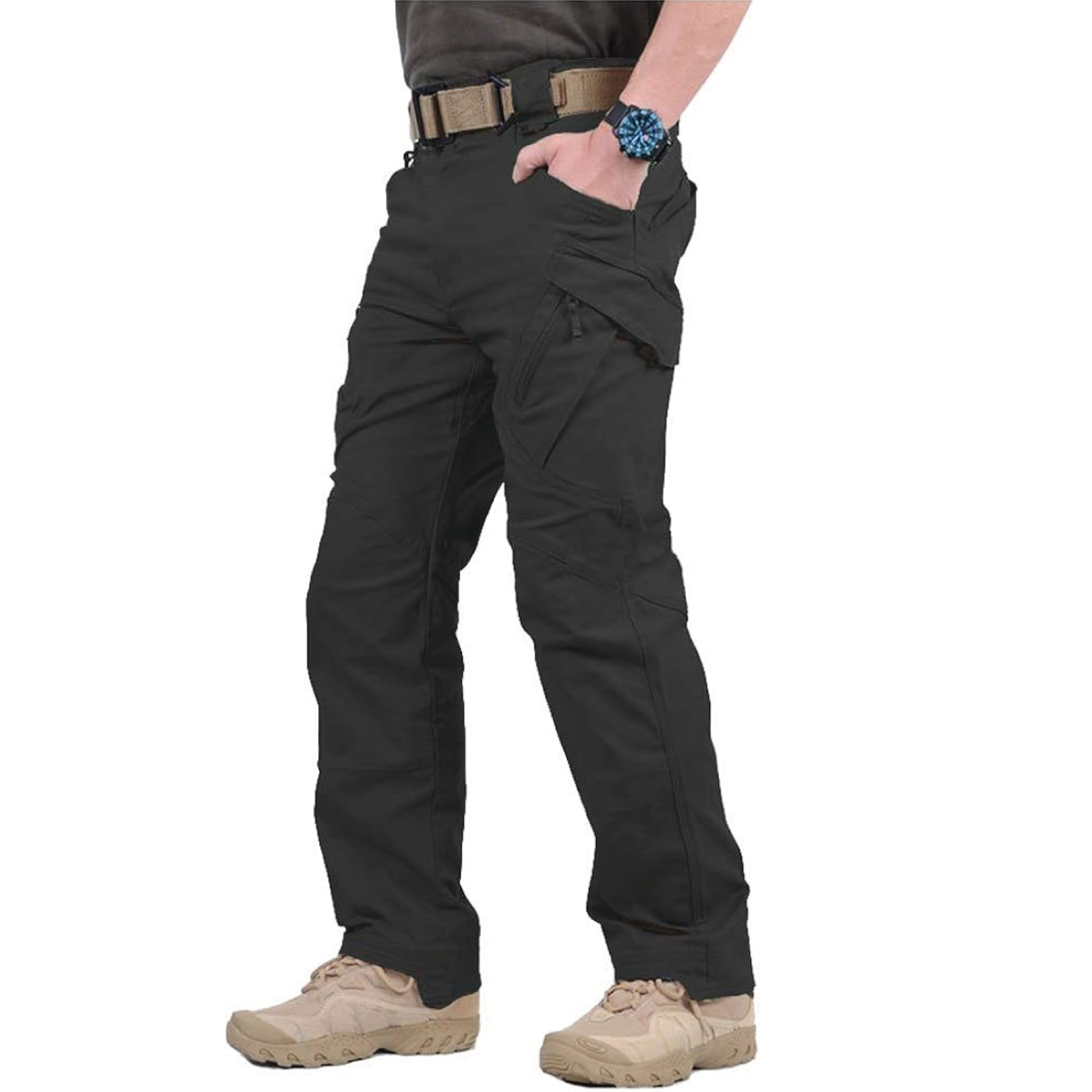 Black Military Cargo Pants Men's Check Working Pantalones Tactical Trousers  Men Army Combat Airsoft Casual Pants Camo Sweatpant - Sweatpants -  AliExpress