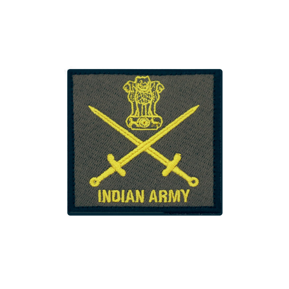 UN Mission Indian Army Logo Patch | Gold on Green Background ...