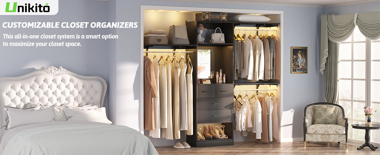 walk in closet system - unikito home furniture