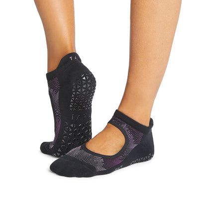 Tavi Noir Savvy Low Rise Fashion Sock Non-Slip Grip (Ebony) Small