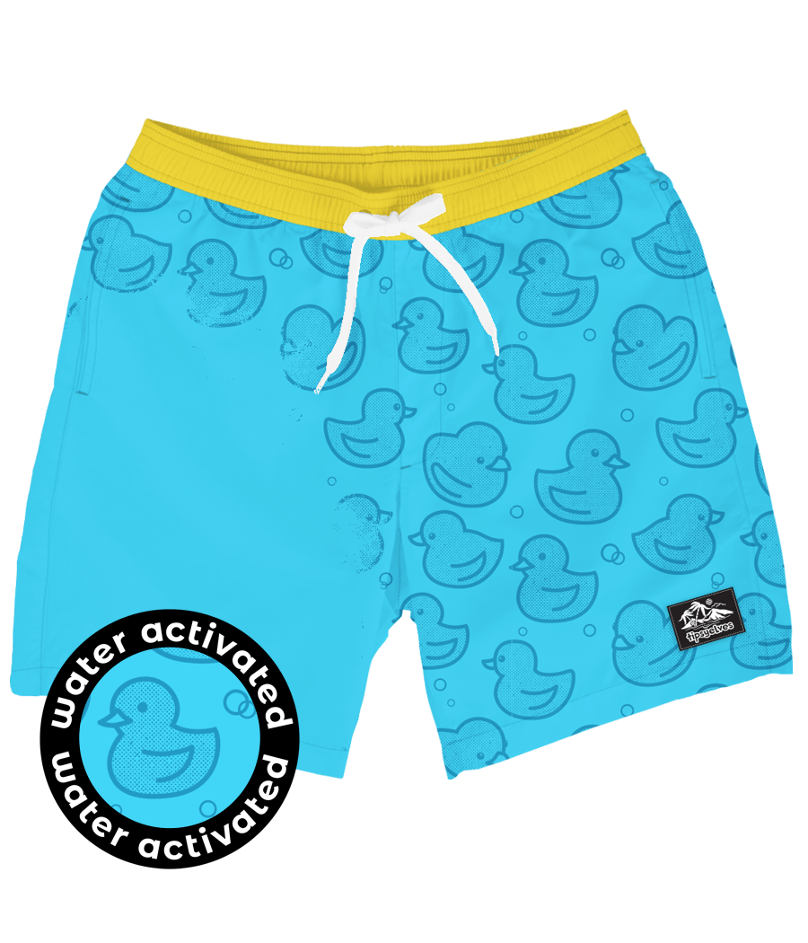 Image of Rubber Ducky Color Changing Swim Trunks