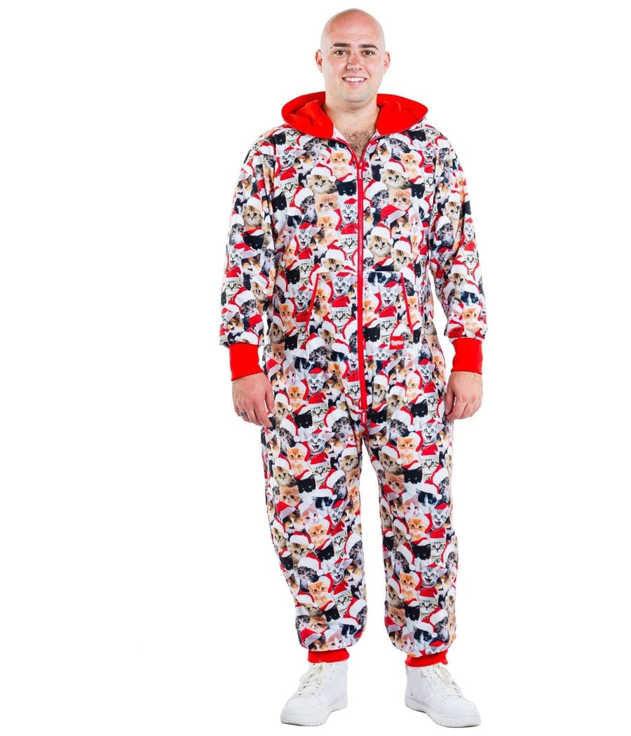 Meowy Catmus Jumpsuit Men s Christmas Outfits Tipsy Elves