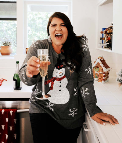Snow Day Plus Size Ugly Christmas Sweater: Christmas Outfits | Elves