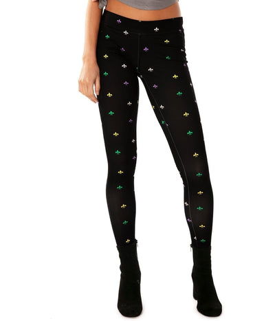 Shimmer Skeleton High Waisted Leggings